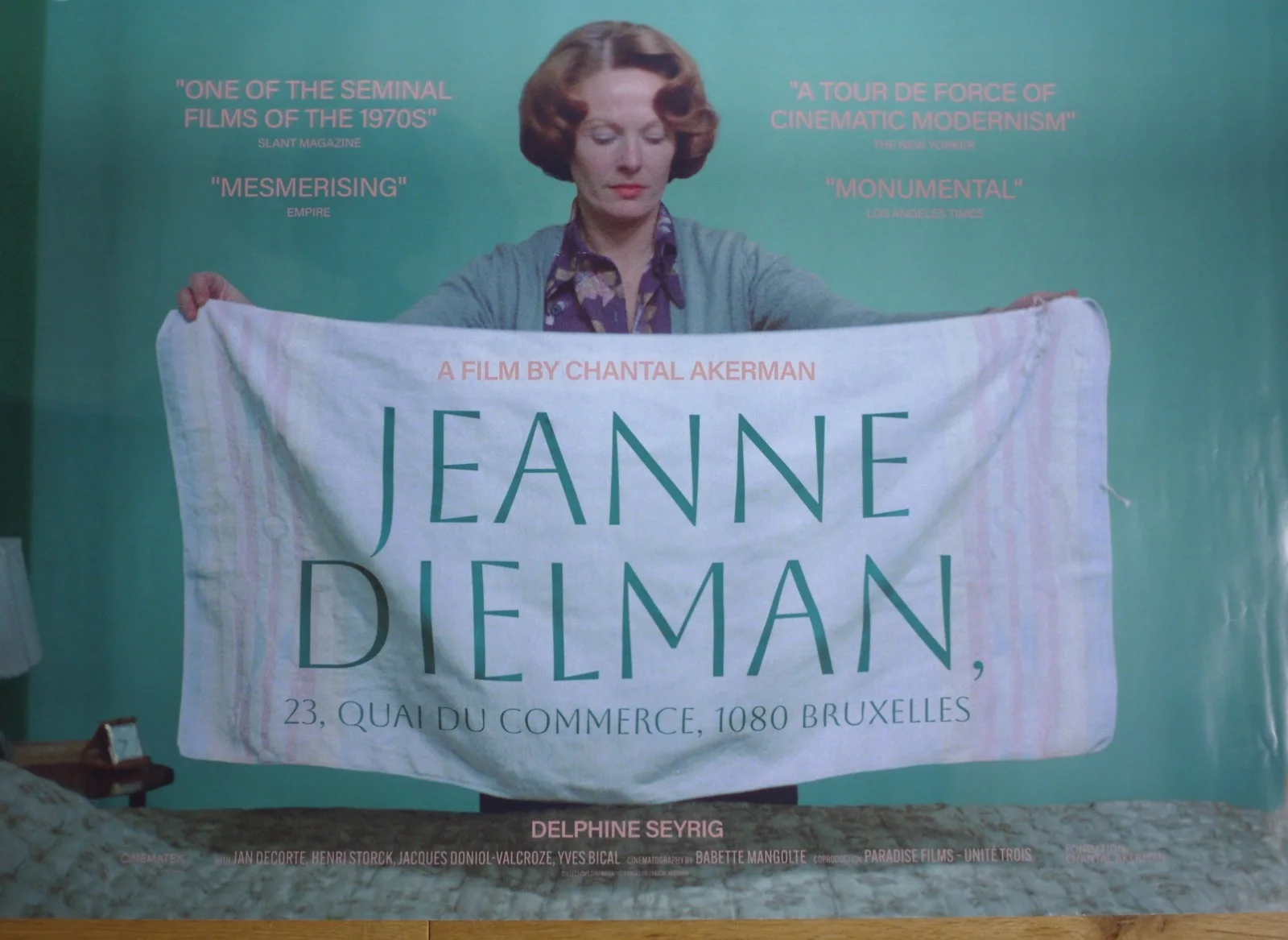 Jeanne Dielman, 23 quai du Commerce, 1080 Brux RARE UK 40"x30" Quad Movie Poster, изображение 2