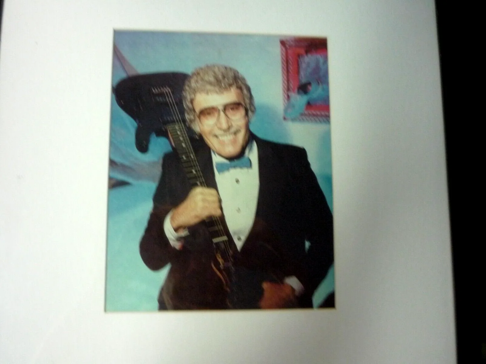 CARL PERKINS Hand Signed Autographed card w/ 8 X 10 PHOTO Framed ! Rockabilly, image 2