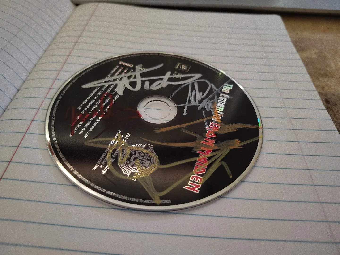 Iron Maiden Essential Signed CD 5 Members, image 2
