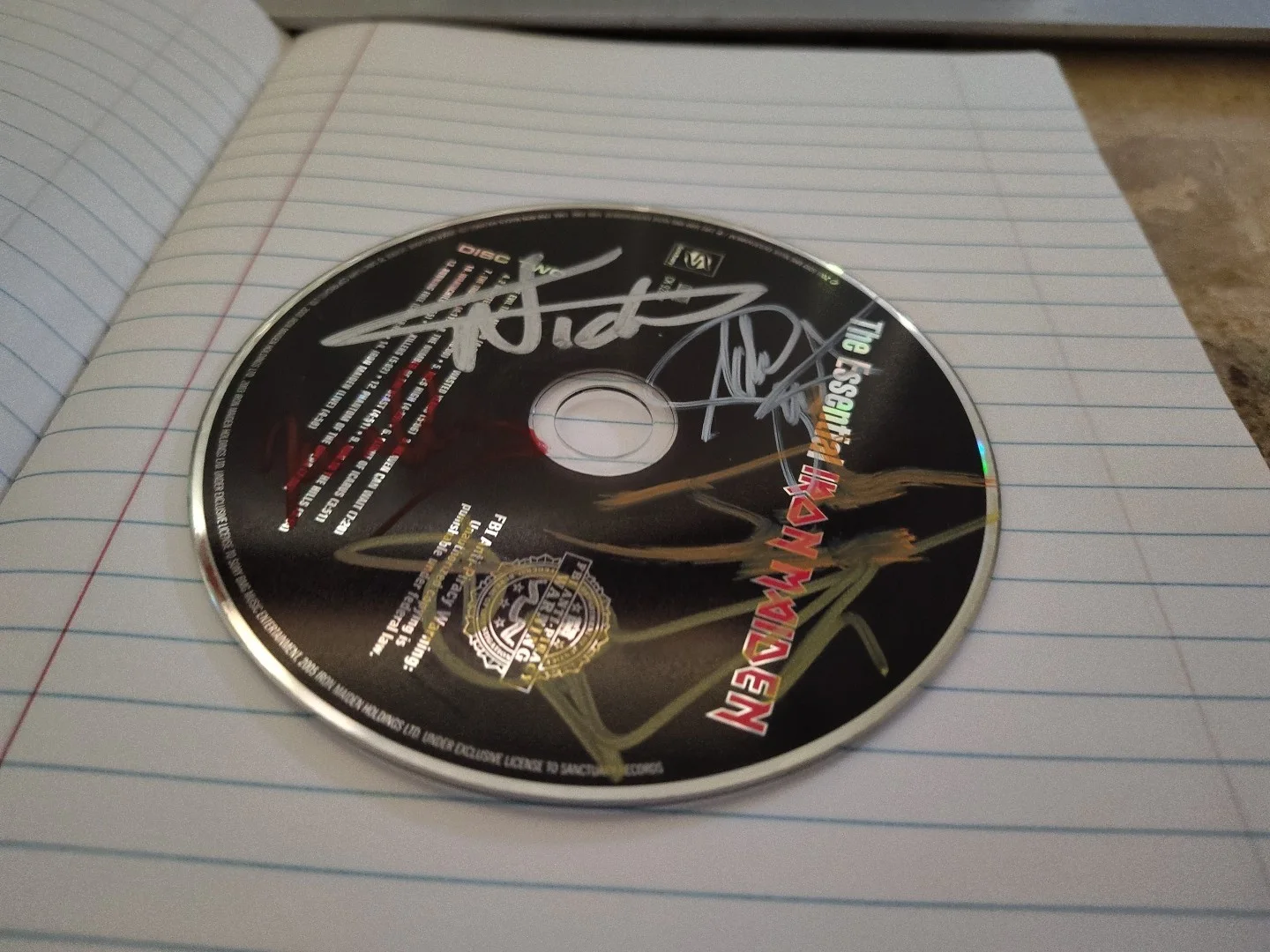 Iron Maiden Essential Signed CD 5 Members, image 3