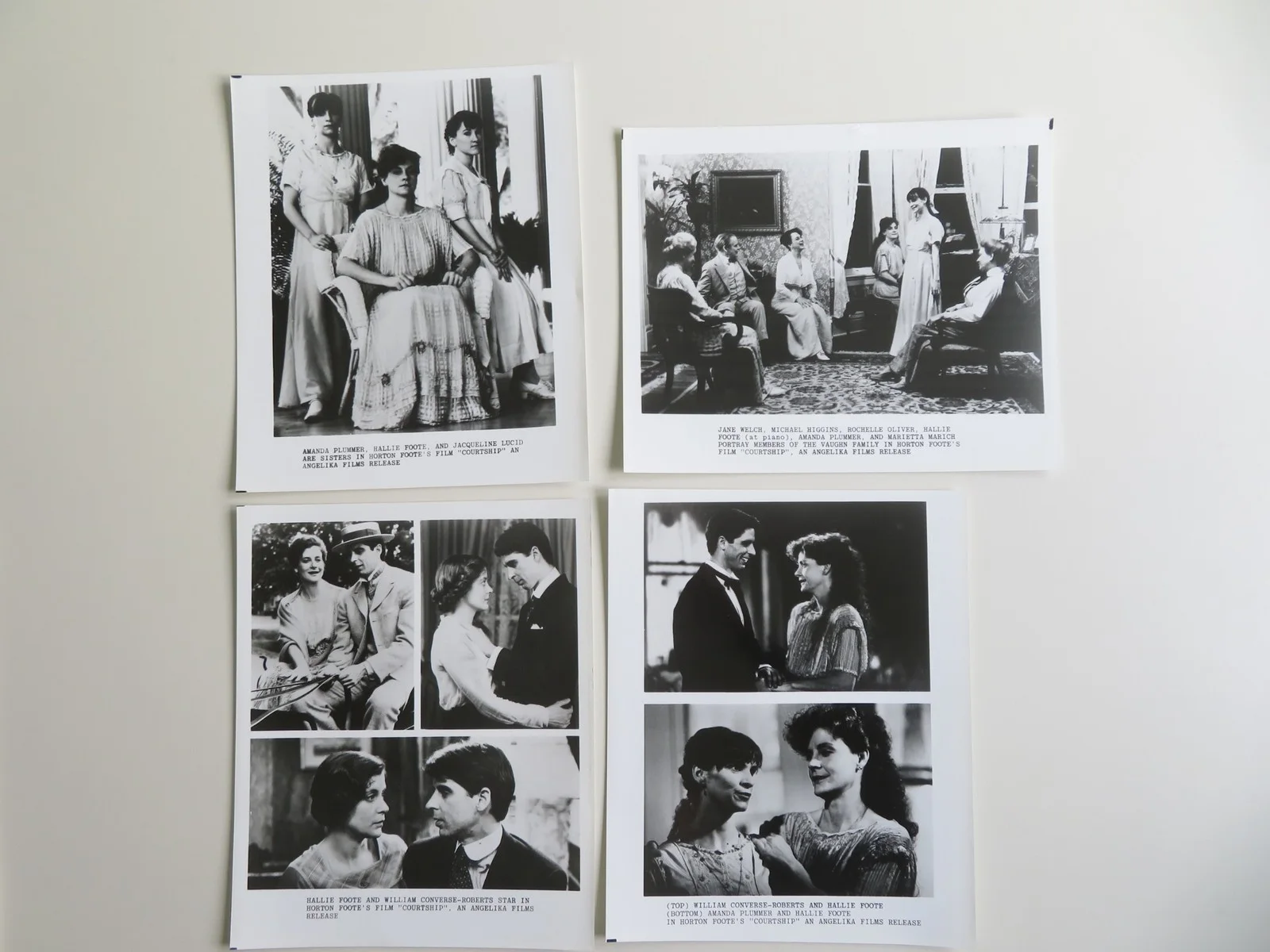 COURTSHIP PRESS KIT 1987 WILLIAM CONVERSE-ROBERTS HALLIE FOOTE, image 5