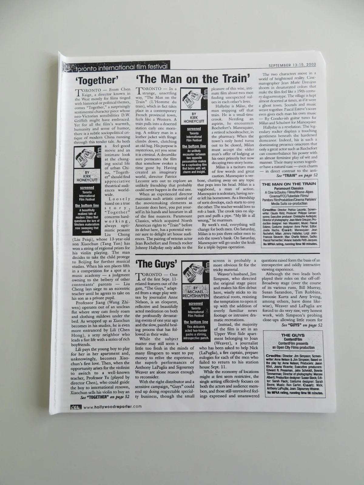 TOGETHER PRESS KIT 2002 YUN TANG PEIQILIU, image 5