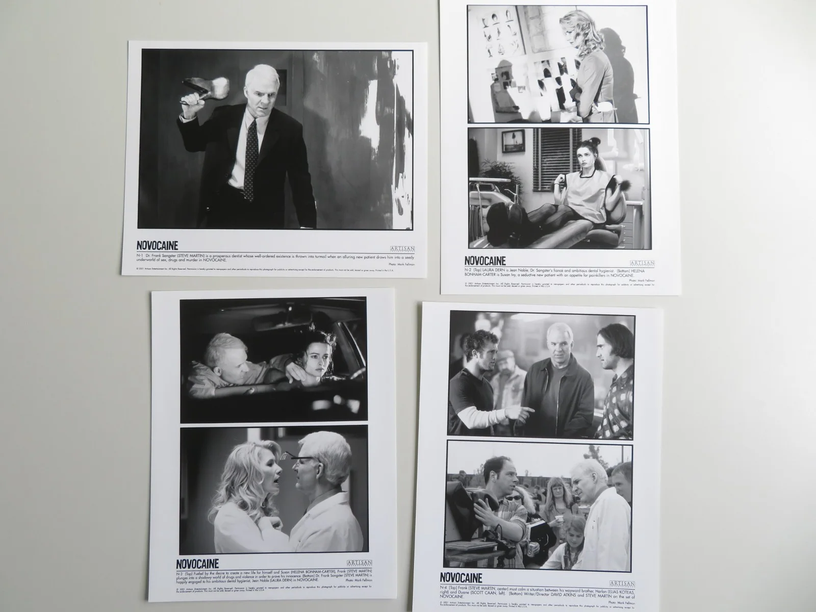 NOVOCAINE PRESS KIT 2001 STEVE MARTIN LAURA DERN, изображение 4