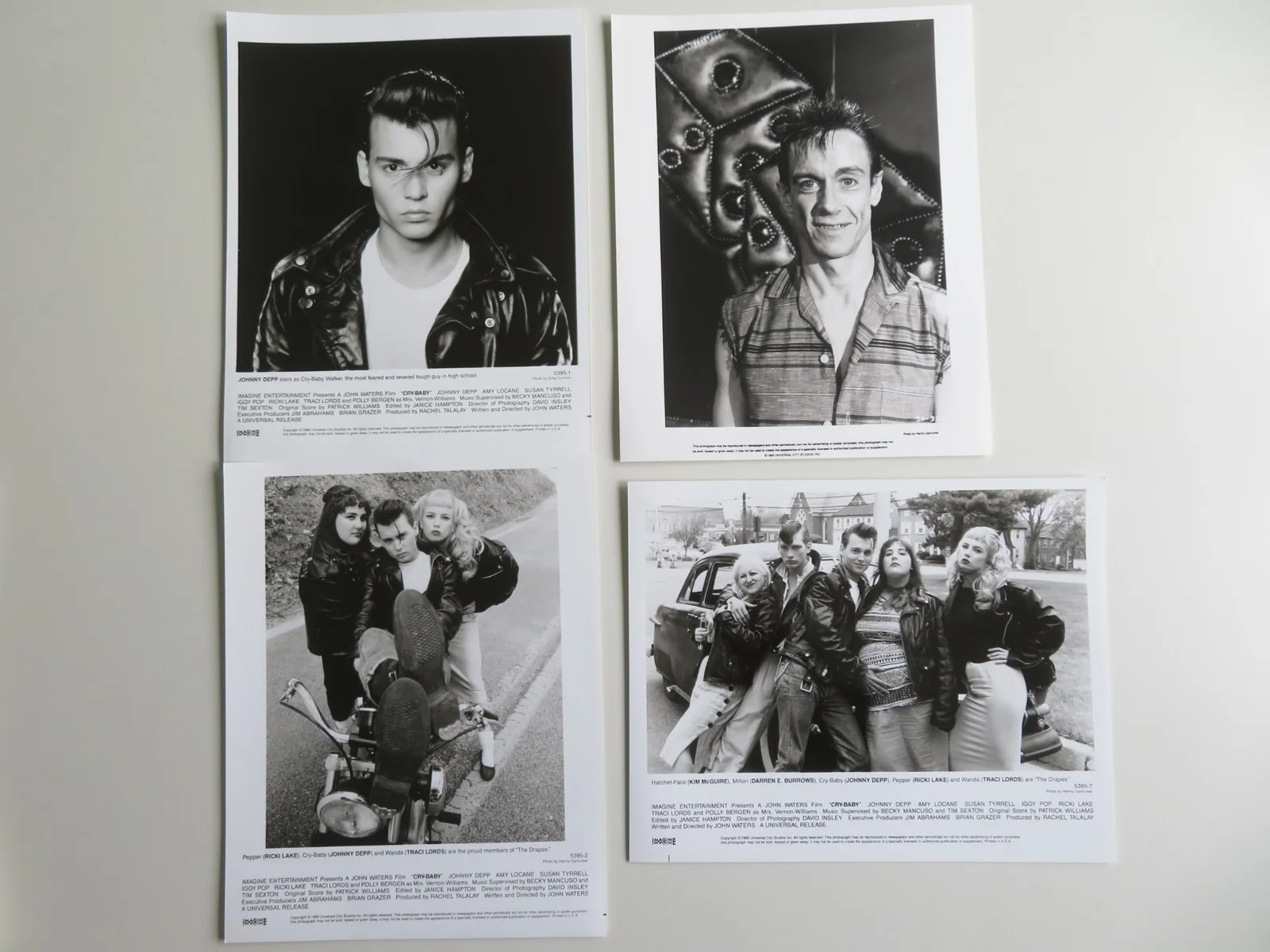 CRY-BABY PRESS KIT 1990 JOHNNY DEPP IGGY POP RICKI LAKE WILLEM DAFOE, изображение 3