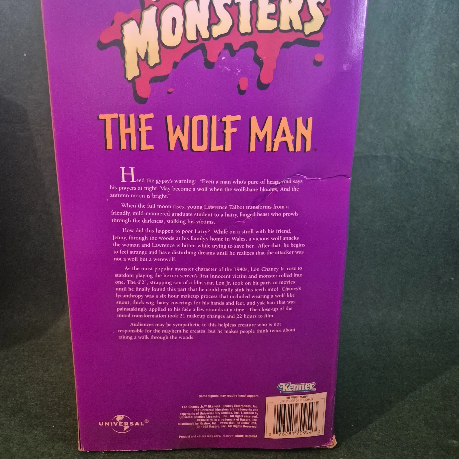 Kenner Universal Monsters The Wolf Man 12” Figure Hasbro Signature Series Boxed, изображение 4