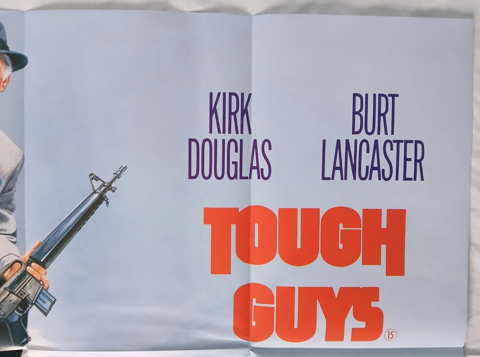 TOUGH GUYS (1986) original UK quad poster - Burt Lancaster, Kirk Douglas, image 3