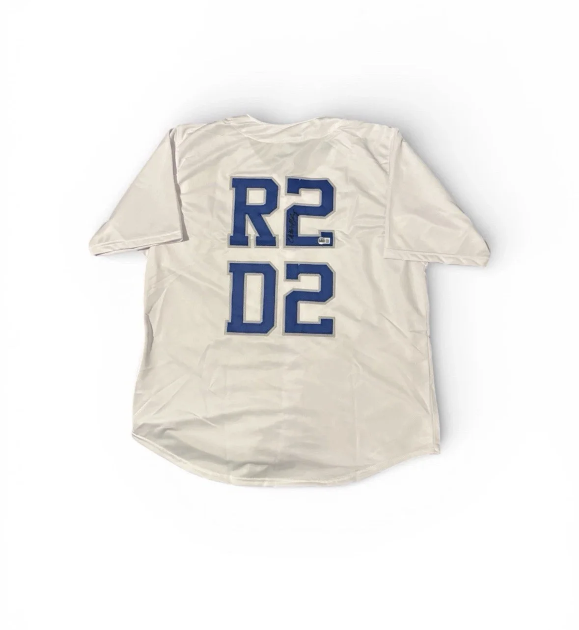 Christine Galey — Christine Galey Autographed R2-D2 Droids Baseball Jersey Star Wars W/COA Beckett, изображение 2