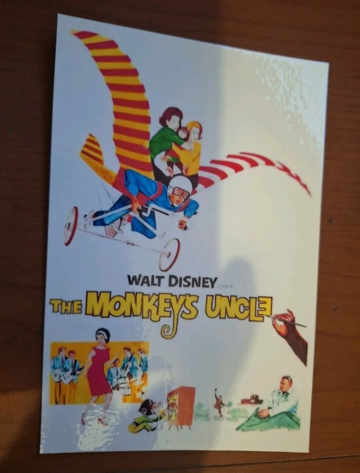 Walt Disney The Monkey’s Uncle 1965 Annette Funicello Reproduction Postcard, изображение 3