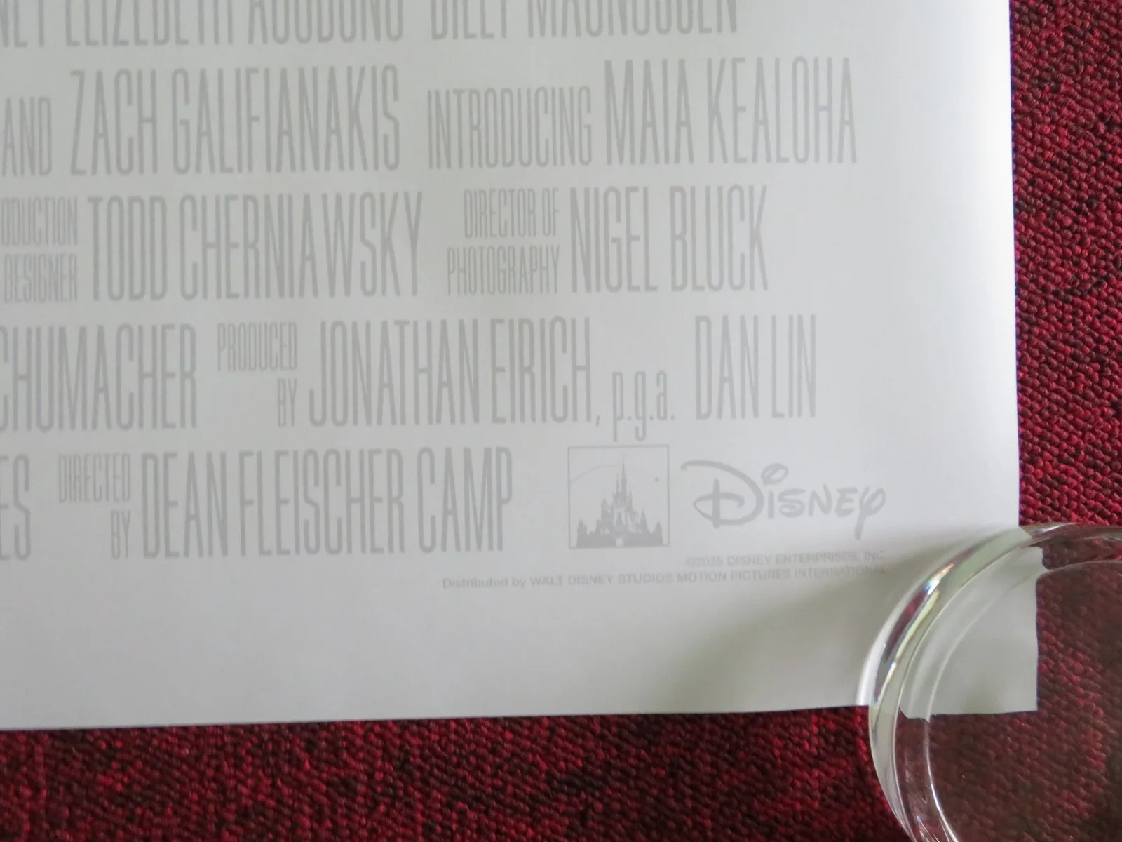 LILO & STITCH - A UK QUAD ROLLED POSTER DISNEY MAIA KEALOHA SYDNEY AGUDONG 2025, изображение 5