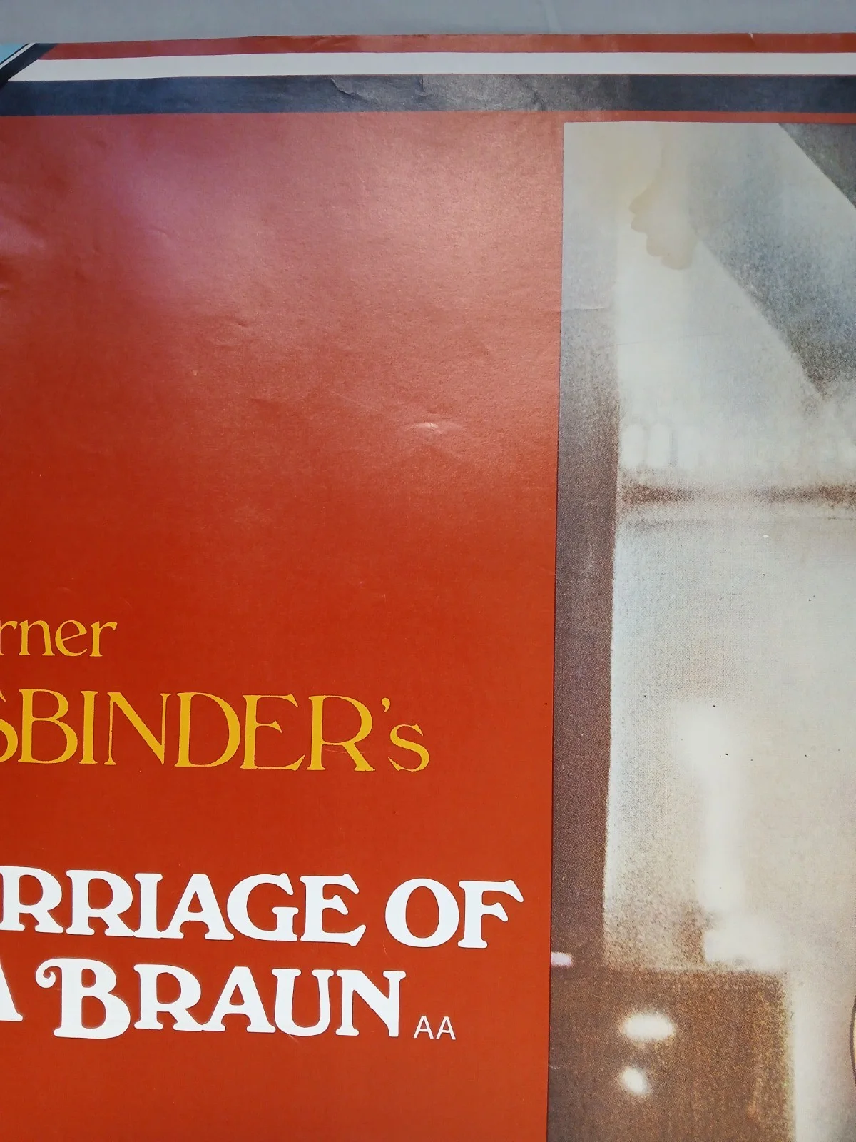 THE MARRIAGE OF MARIA BRAUN (1979) original UK quad poster - Werner Fassbinder, изображение 3