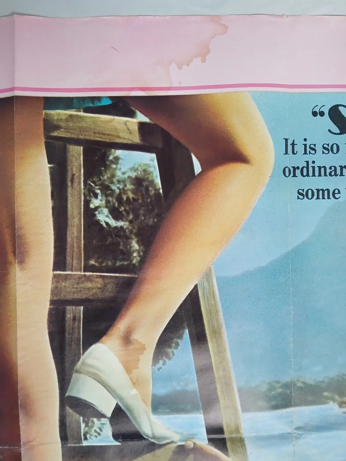 CLAIRE'S KNEE (1970) rare original UK quad poster - Eric Rohmer, image 3