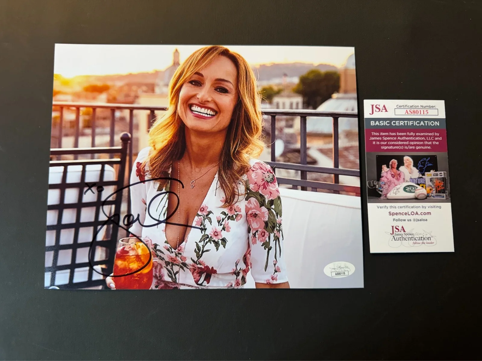 Giada De Laurentiis — Giada De Laurentiis Sexy! autographed signed Food Network 8x10 photo JSA Spence