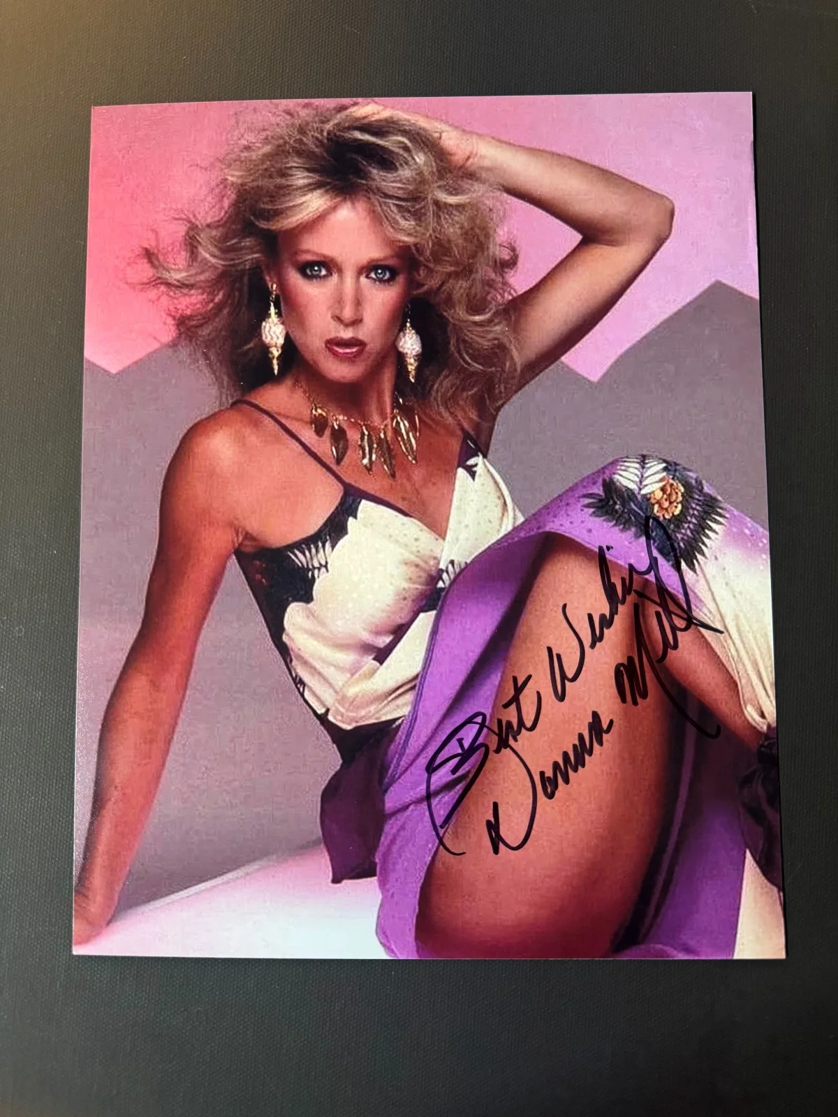 Donna Mills — Donna Mills Hot! signed autographed classic sexy Knots Landing 8x10 photo