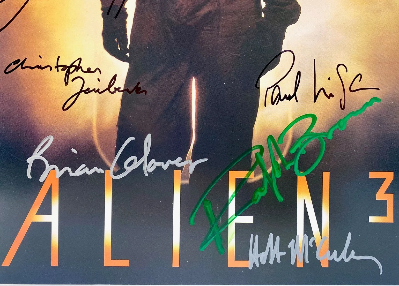 Cast — 1992 Aliens 3 Film Cast Signed X13 Sigourney Weaver David Fincher Charles Dance, изображение 3