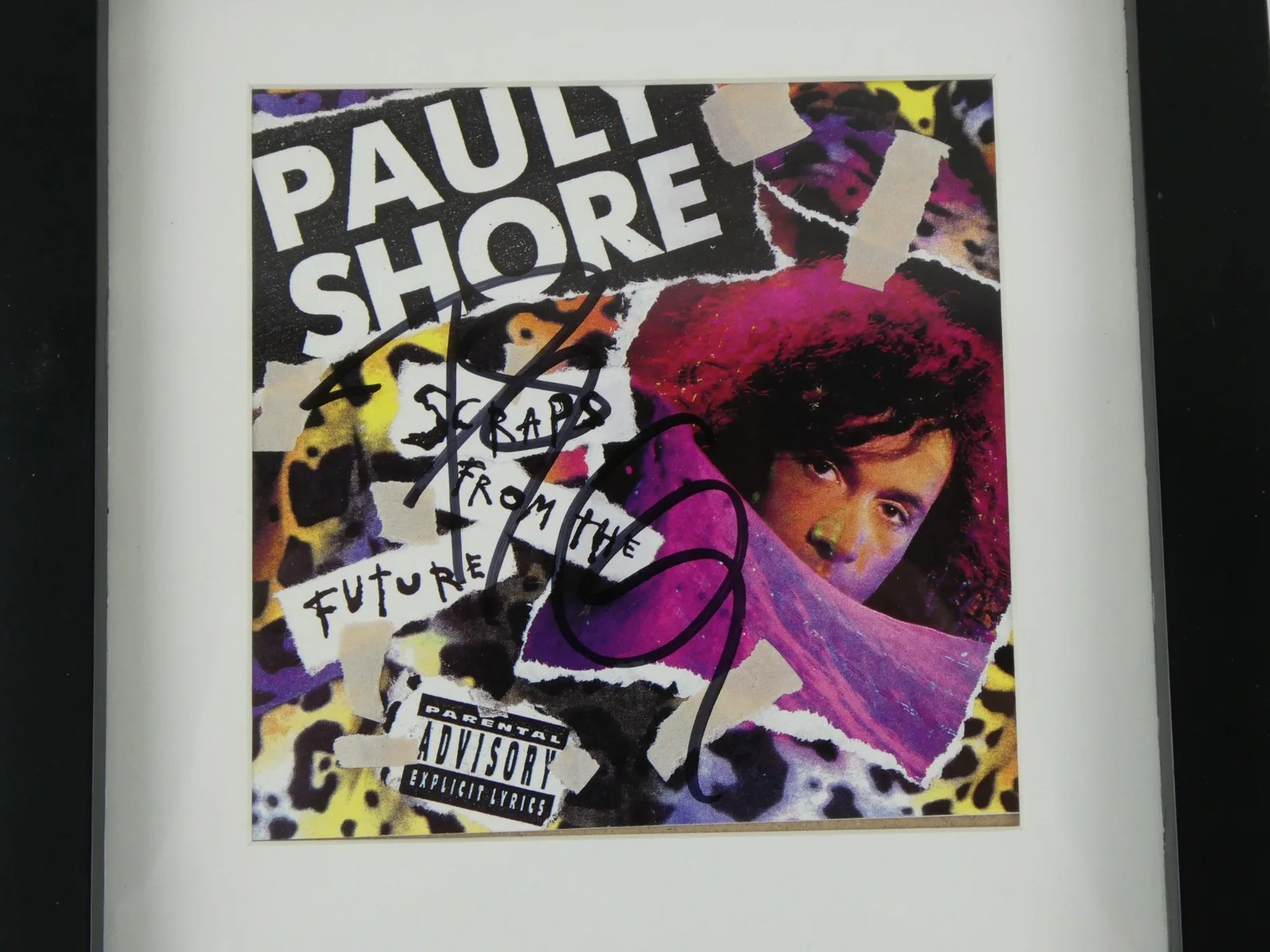 Pauly Shore — Pauly Shore Signed Scraps From The Future Framed Matted CD W/Cover Autographed, изображение 2