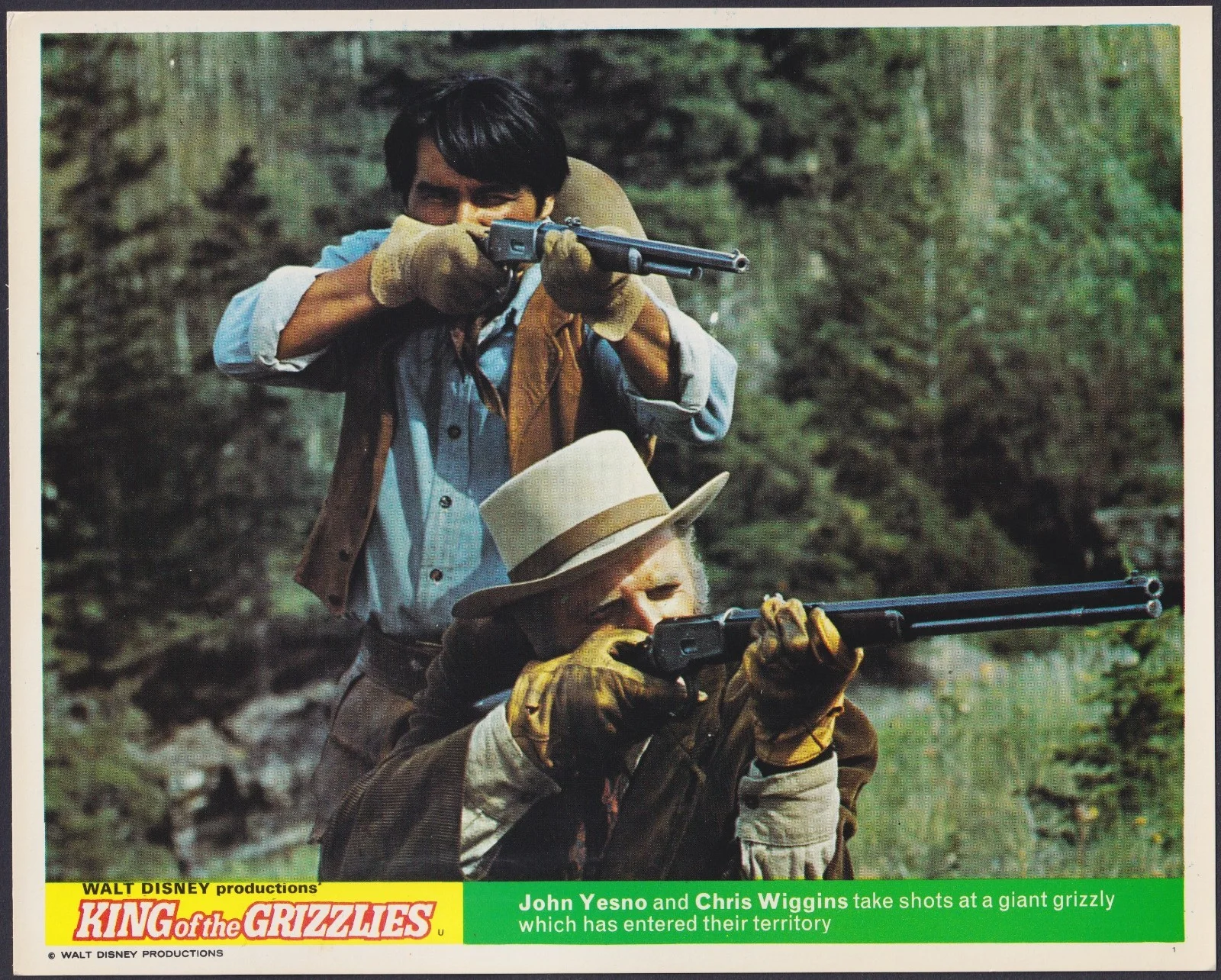 King of the Grizzlies 8x ORIGINAL UK FOH Lobby Cards Walt Disney 1970, изображение 4