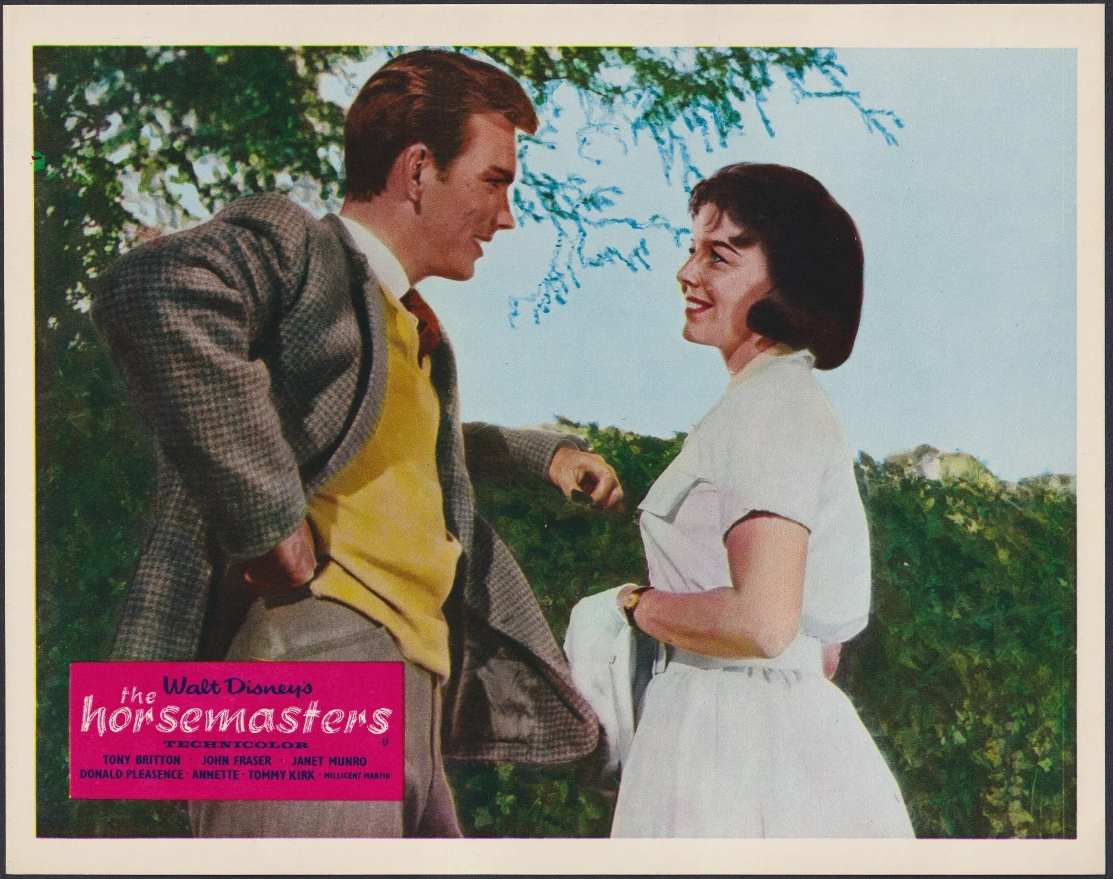 Horsemasters 8x ORIGINAL UK FOH Lobby Cards Walt Disney Annette Funicello 1961, изображение 2