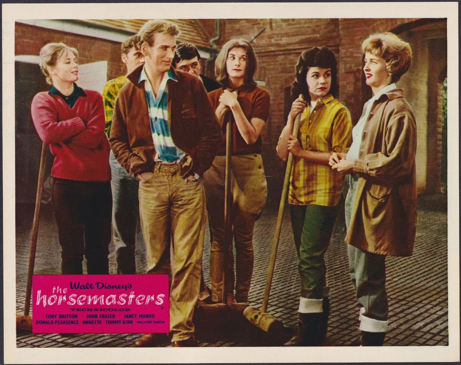 Horsemasters 8x ORIGINAL UK FOH Lobby Cards Walt Disney Annette Funicello 1961, изображение 3