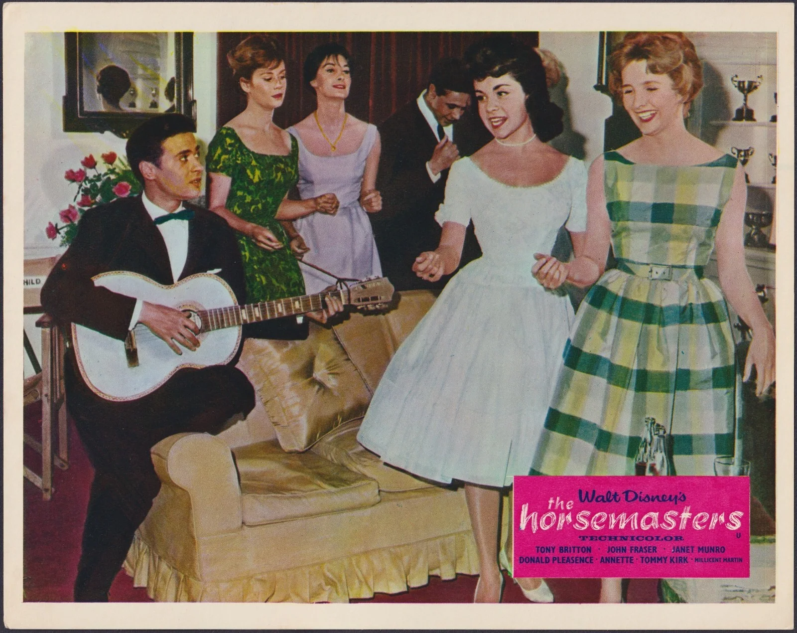 Horsemasters 8x ORIGINAL UK FOH Lobby Cards Walt Disney Annette Funicello 1961, изображение 4