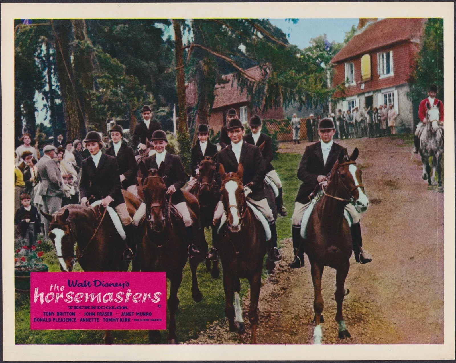 Horsemasters 8x ORIGINAL UK FOH Lobby Cards Walt Disney Annette Funicello 1961, изображение 5
