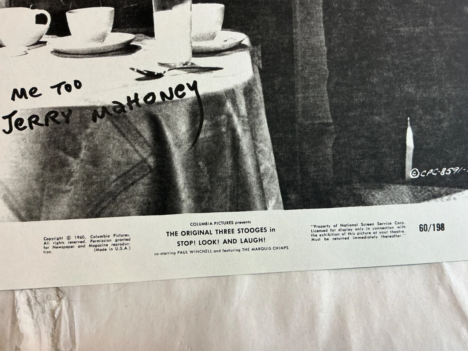 Ventriloquist Paul Winchell Signed AUTOGRAPHED COPY Copy, image 3