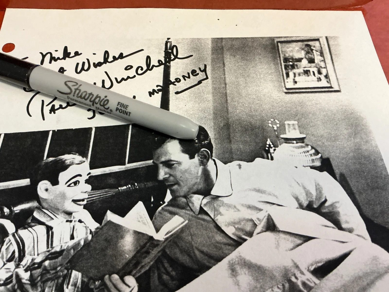 Ventriloquist Paul Winchell Signed AUTOGRAPHED COPY, image 4
