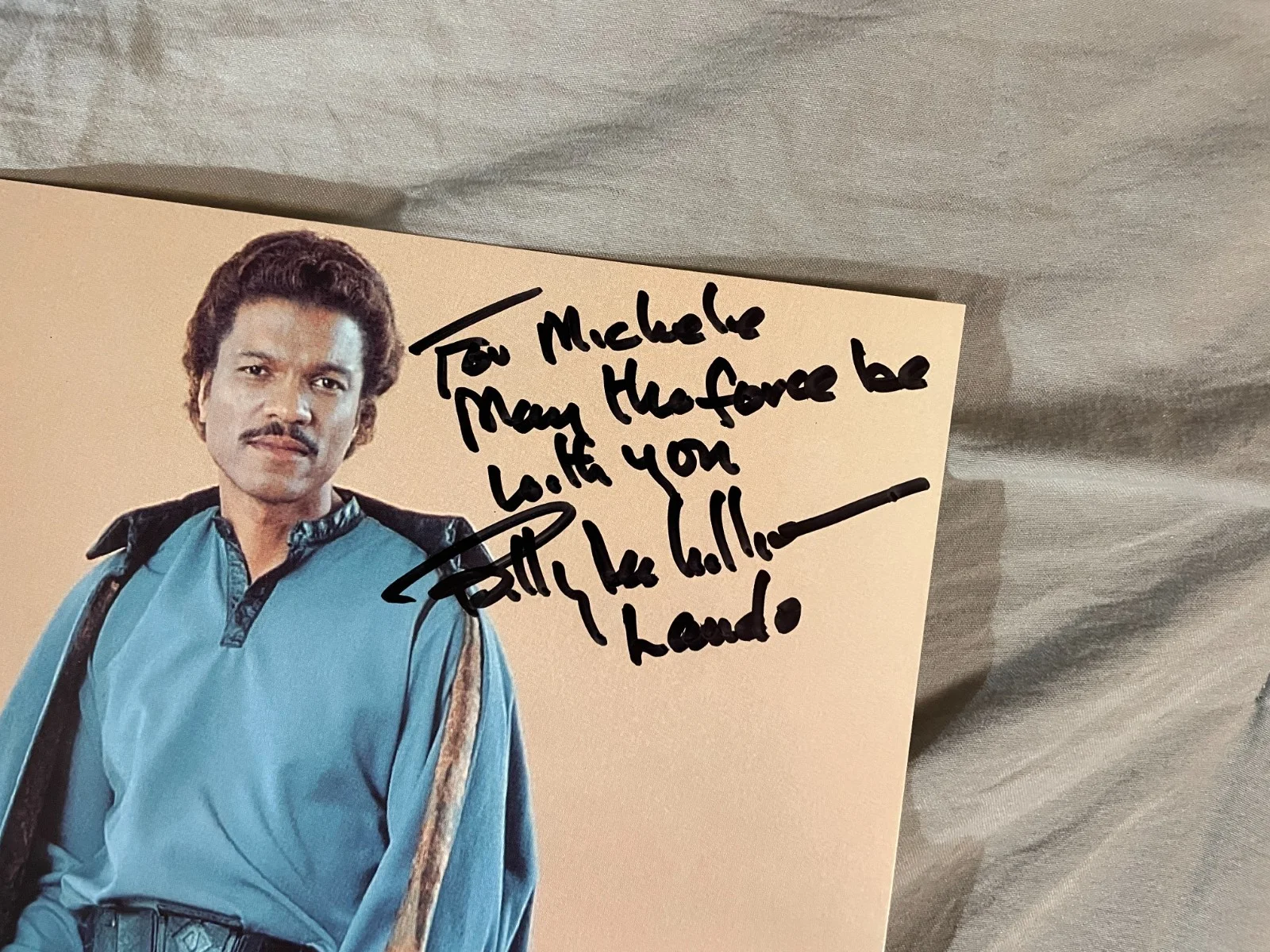 A Star — Billy Dee Williams Star Wars Lando 8" X 10" Photo Signed Autographed, изображение 2