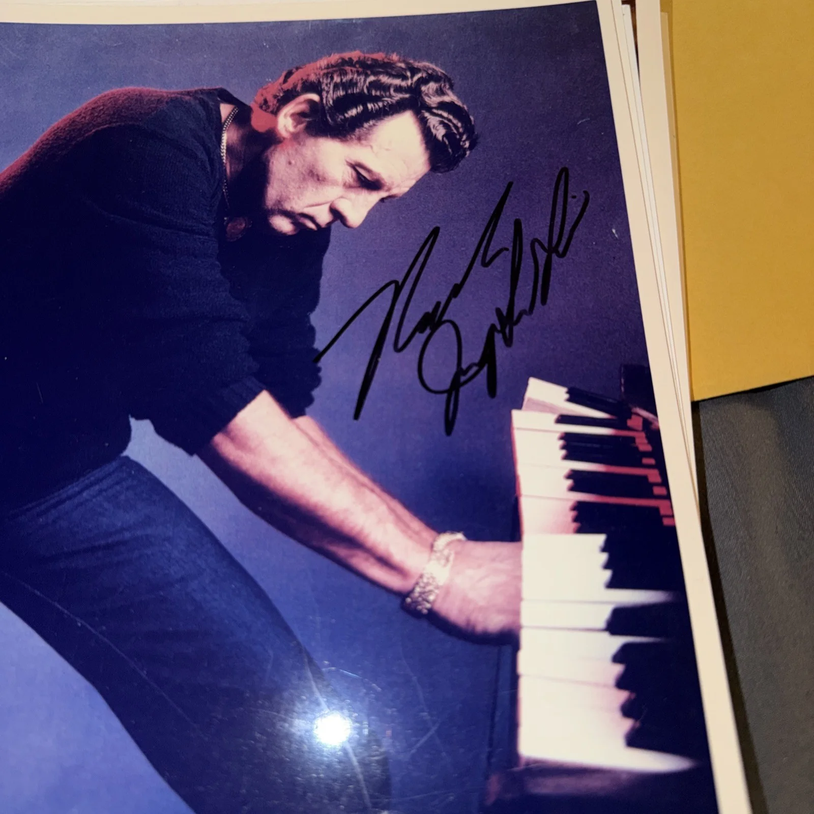 Jerry Lee Lewis Signed Photo Autograph Rock & Roll Piano Legend, image 3