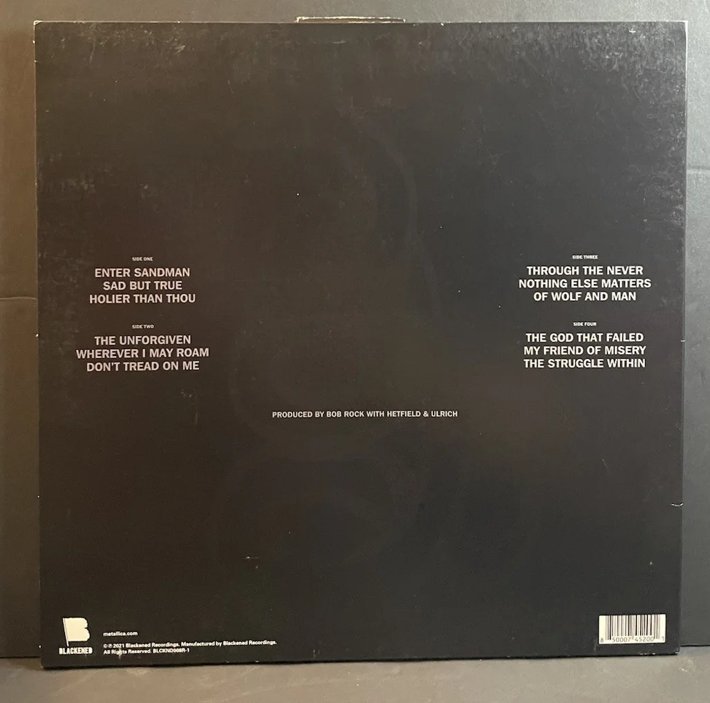Lars Ulrich Signed Metallica Black Album Vinyl LP Record 2, image 3