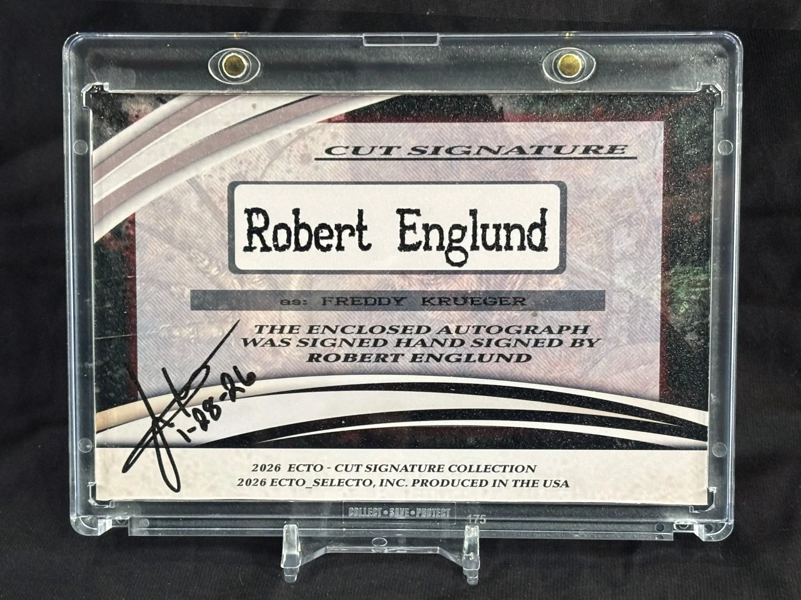 Robert Englund — Robert Englund Freddy Krueger Autograph Cut Signature Horror 3.5x5.5 1/1, изображение 2