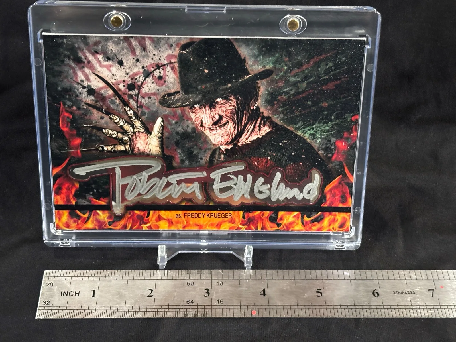 Robert Englund — Robert Englund Freddy Krueger Autograph Cut Signature Horror 3.5x5.5 1/1, изображение 4