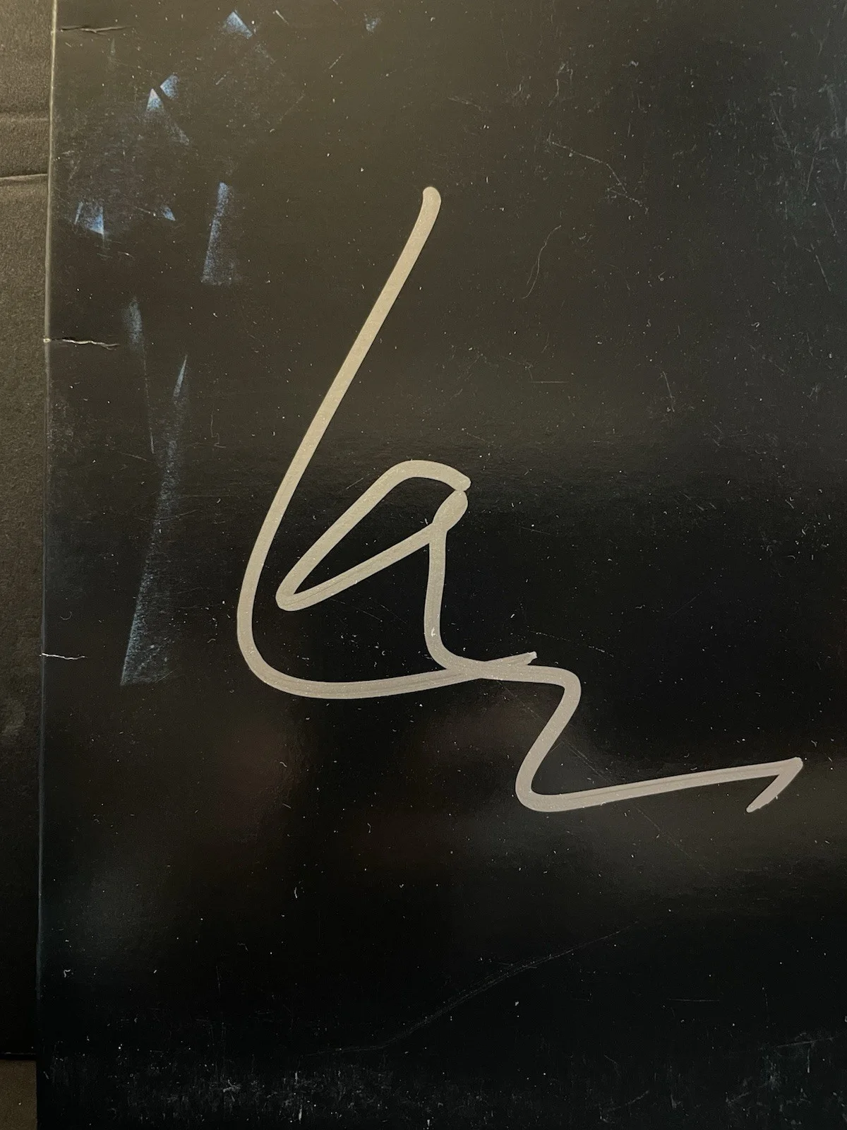 Lars Ulrich Signed Metallica Black Album Vinyl LP Record, image 2