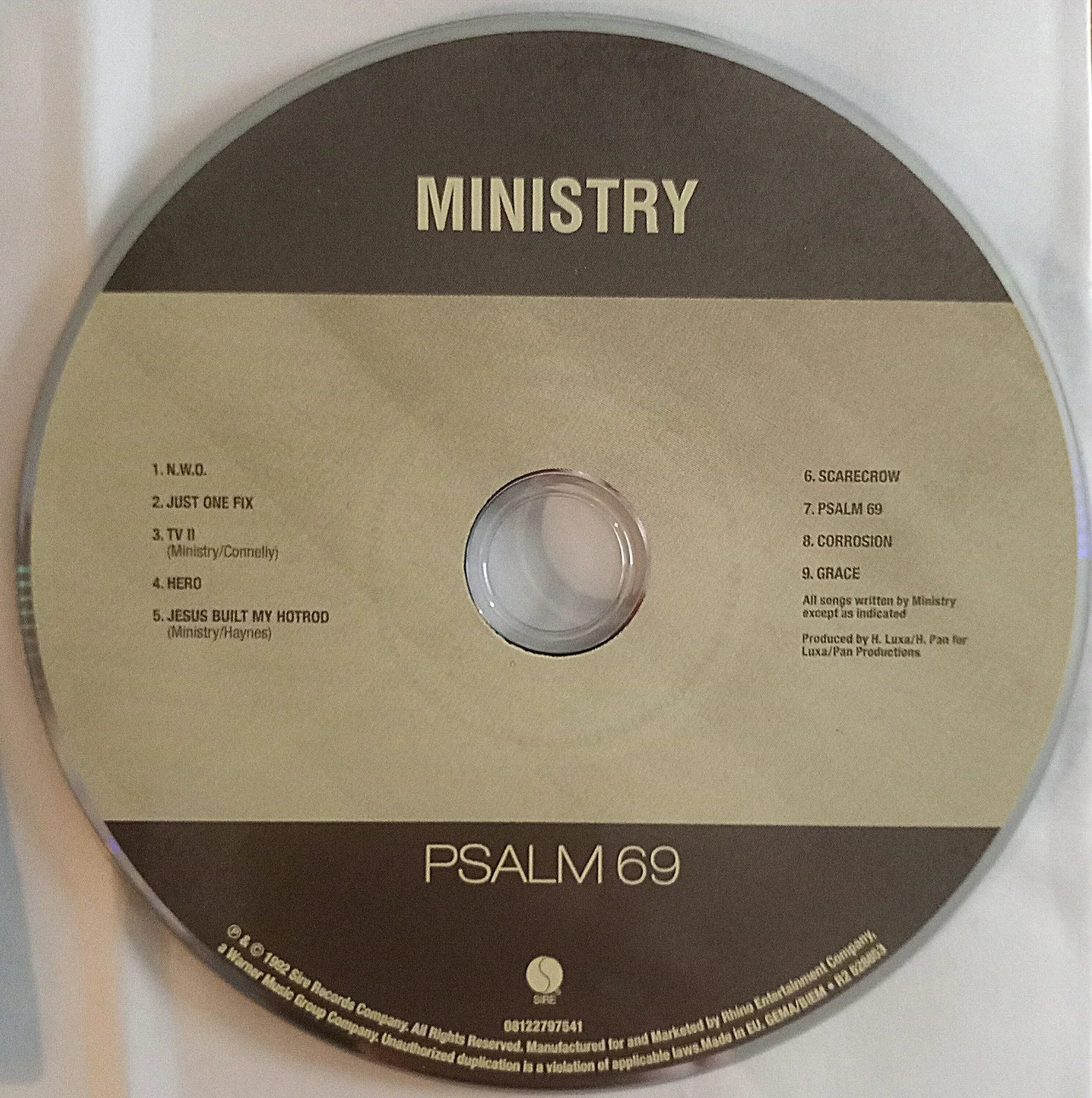 Ministry Psalm 69 signed cardboard sleeve edition, image 3