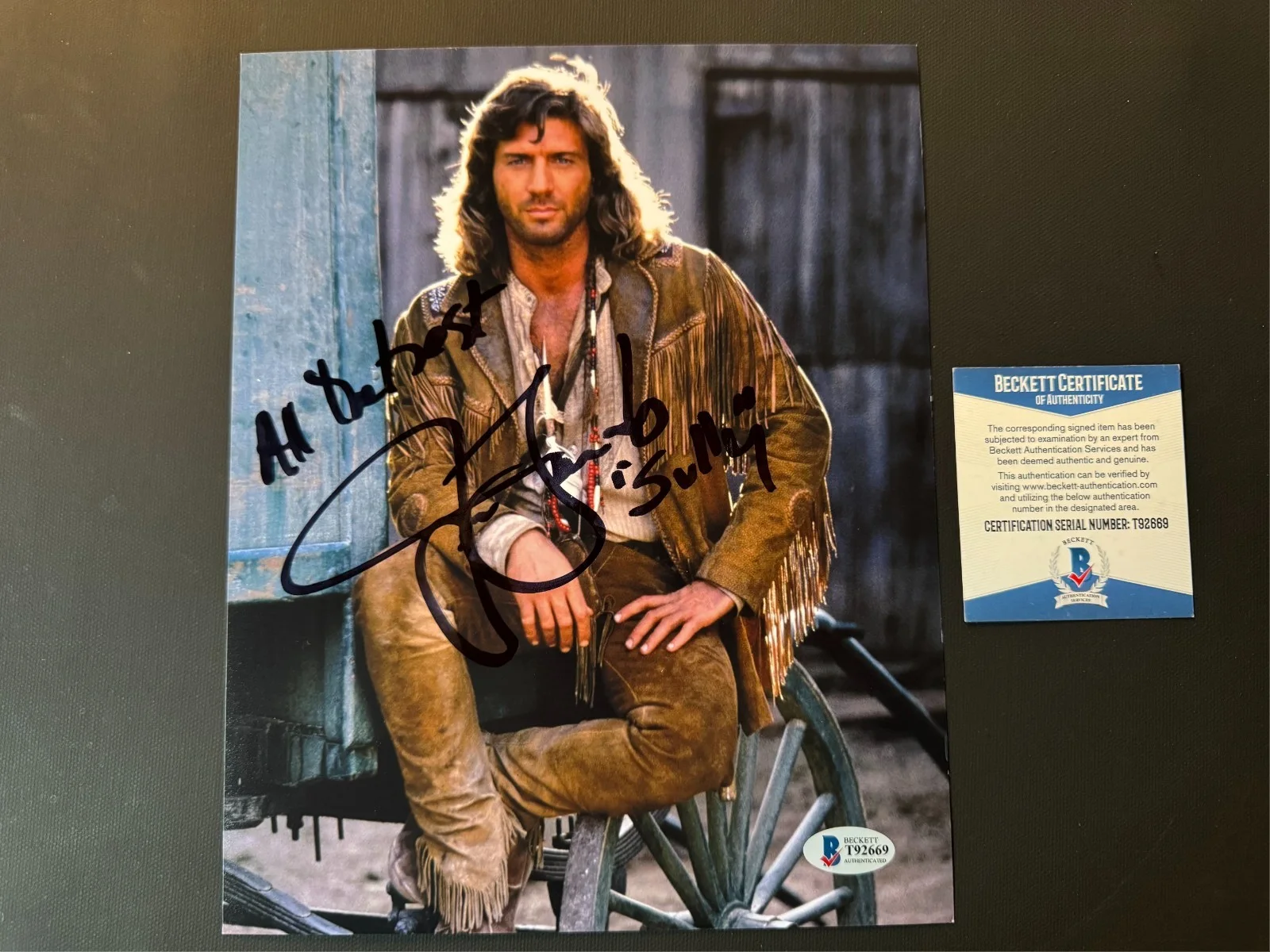Joe Lando — Joe Lando Rare! autographed signed Dr. Quinn Medicine 8x10 photo Beckett BAS coa