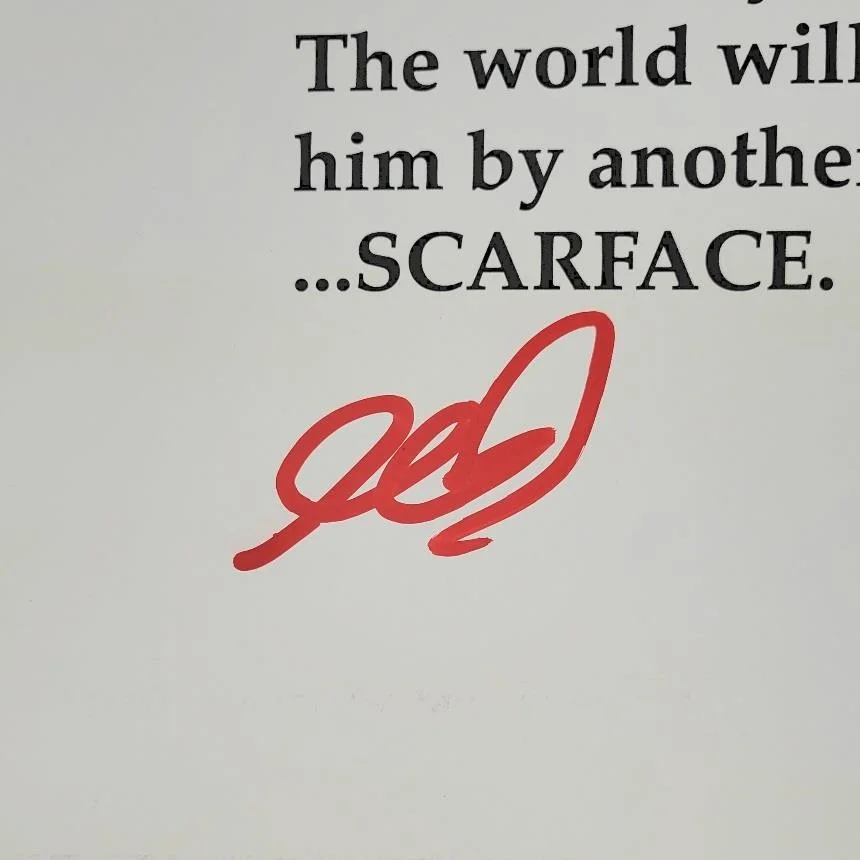 Al Pacino — Al Pacino signed Scarface 24x36 movie poster autograph Tony Montana~ Beckett BAS, изображение 2