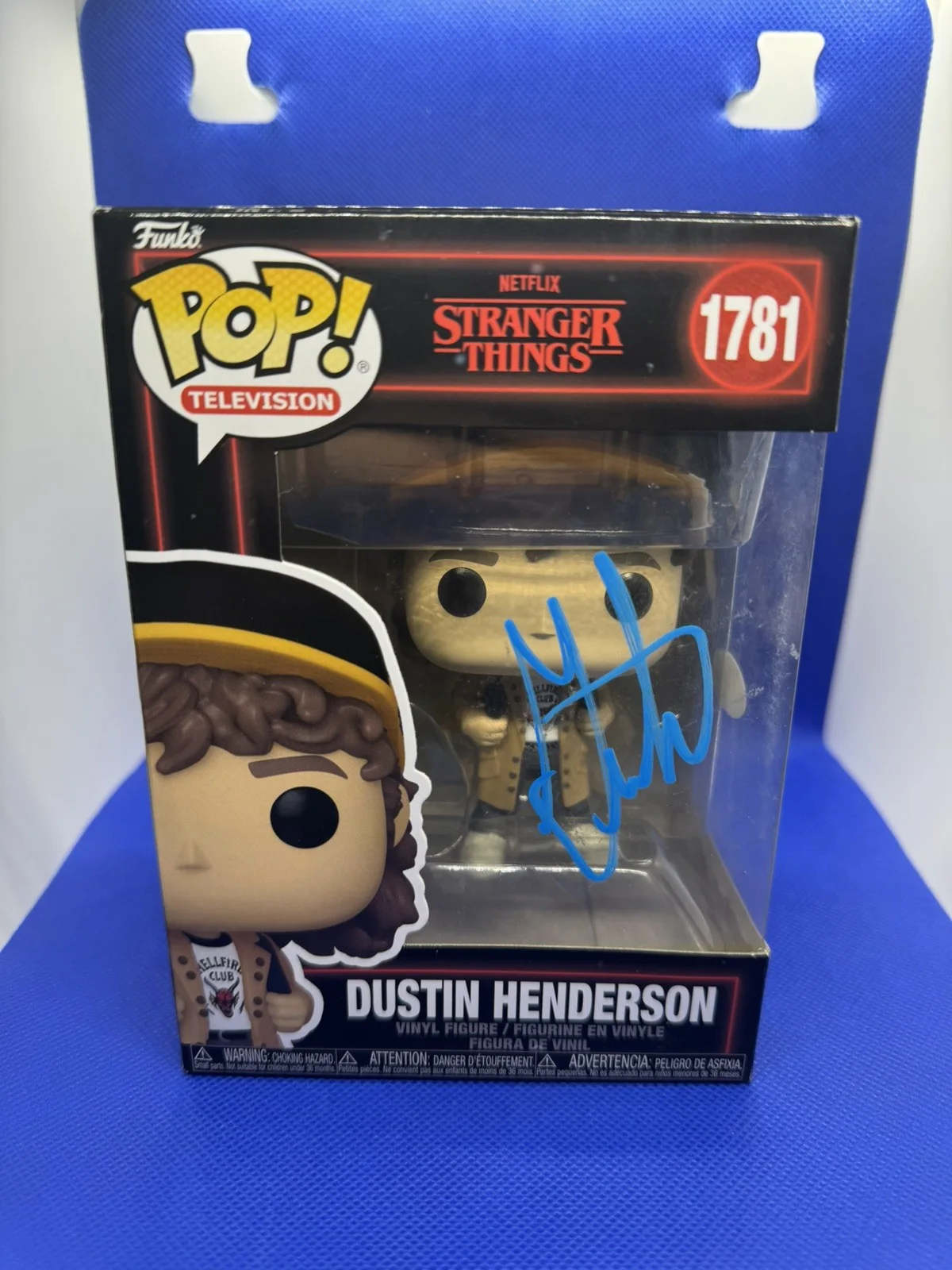 GATEN MATARAZZO SIGNED AUTOGRAPHED STRANGER THINGS DUSTIN FUNKO POP 1781 JSA COA, изображение 4