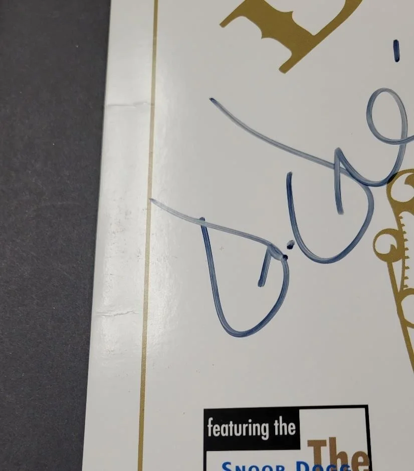Dr. Dre & Warren G signed The Chronic vinyl cover LP autograph ~ Beckett BAS, image 3
