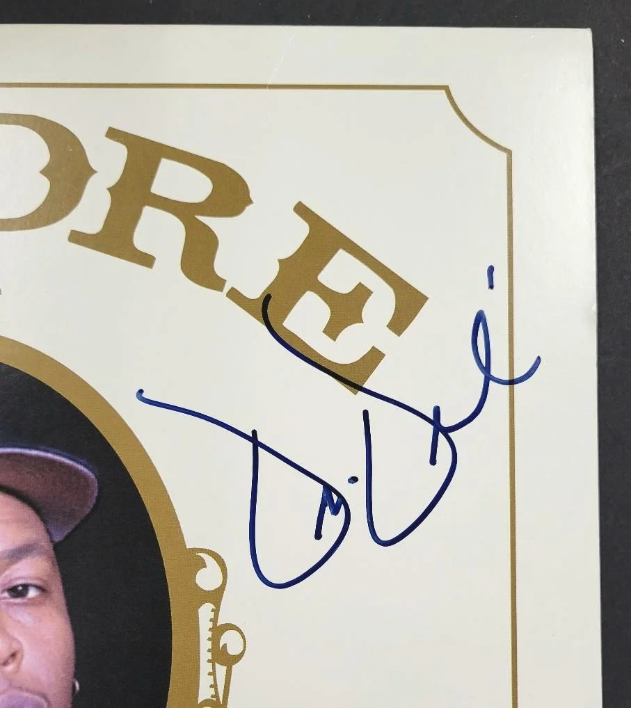 Dr. Dre & Warren G signed The Chronic vinyl cover LP autograph ~ Beckett BAS, image 2