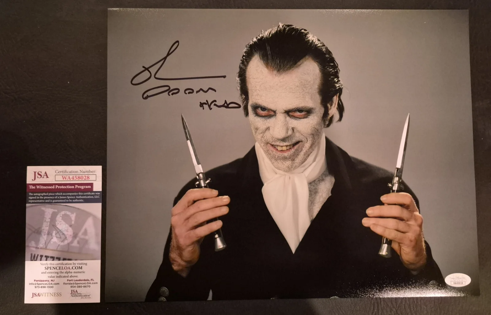 Richard Brake — Richard Brake Rob Zombie's 31 DOOM HEAD Signed 11x14 Autograph JSA COA