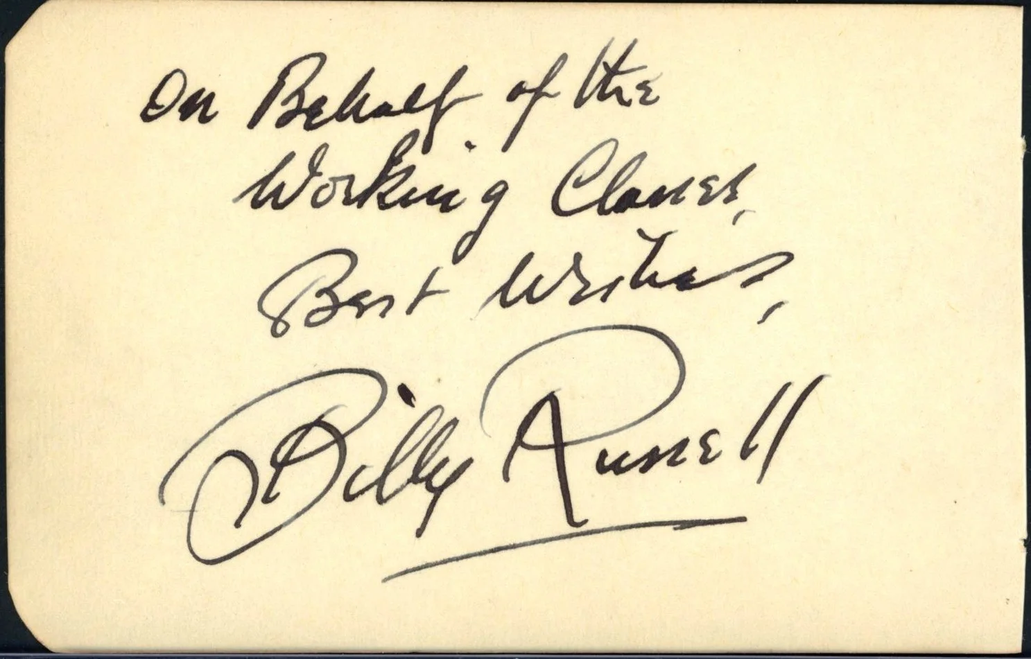 British Actors George Doonan / Billy Russell Vintage Autographs, изображение 2