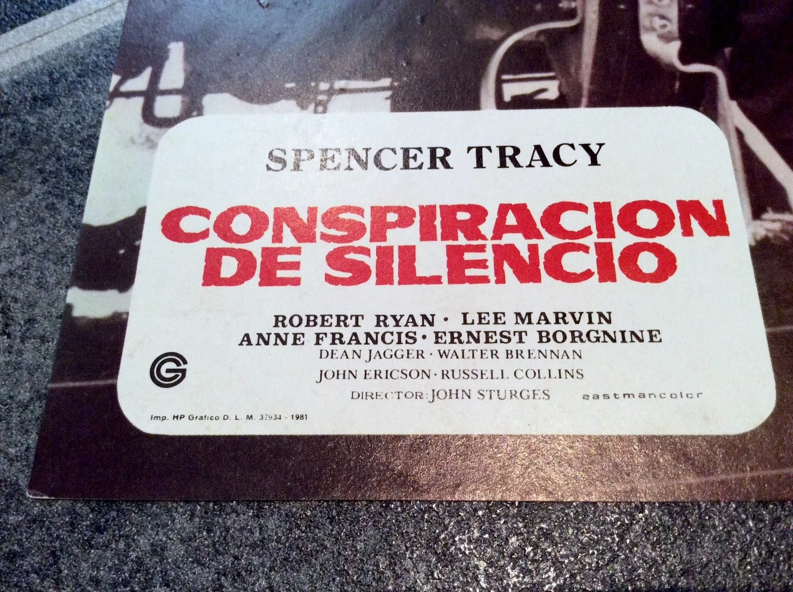 BAD DAY AT BLACK ROCK Movie Film LOCOMOTIVE TRAIN Lobby Card Photo SPENCER TRACY, изображение 2