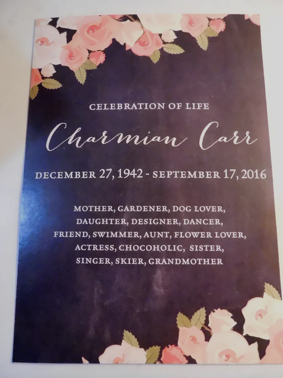 Charmian Carr Celebration of Life Memorial 1 Program SOUND OF MUSIC S3, изображение 2