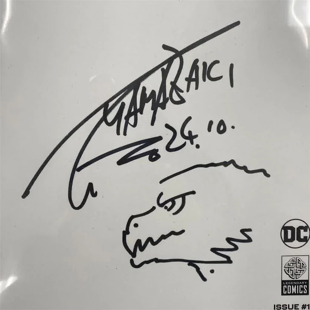 Takashi Yamazaki — Takashi Yamazaki signed Justice League vs. Godzilla vs. Kong Comic ~ Beckett BAS, image 2