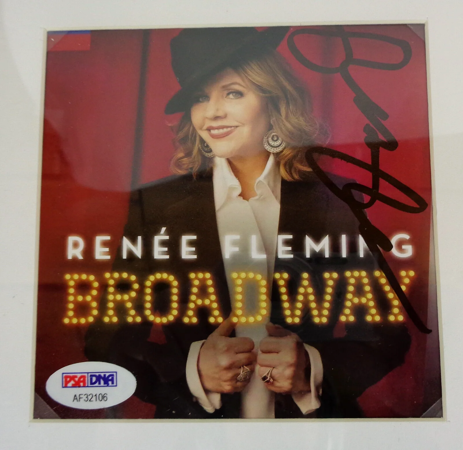 Renee Fleming — Renee Fleming Opera Signed Autograph Broadway CD Framed PSA/DNA COA, image 2