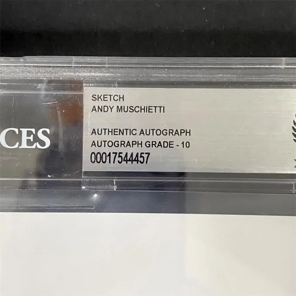 Andy Muschietti — Andy Muschietti signed Pennywise IT 8.5x11 sketch ~ Beckett BAS Auto Grade 10, изображение 4