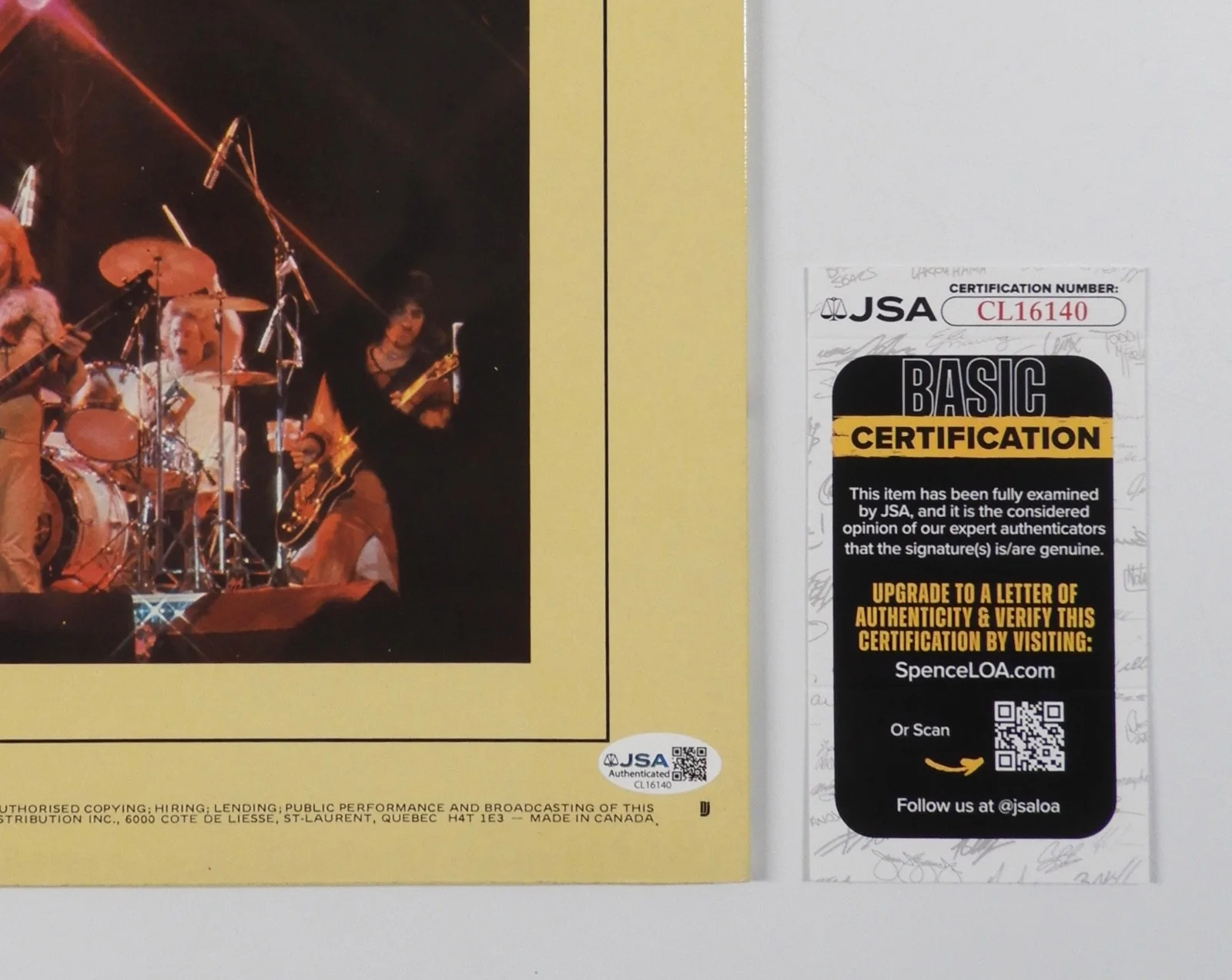 Randy Bachman JSA Signed Autograph Album Record Vinyl Bachman Turner Overdrive, image 3