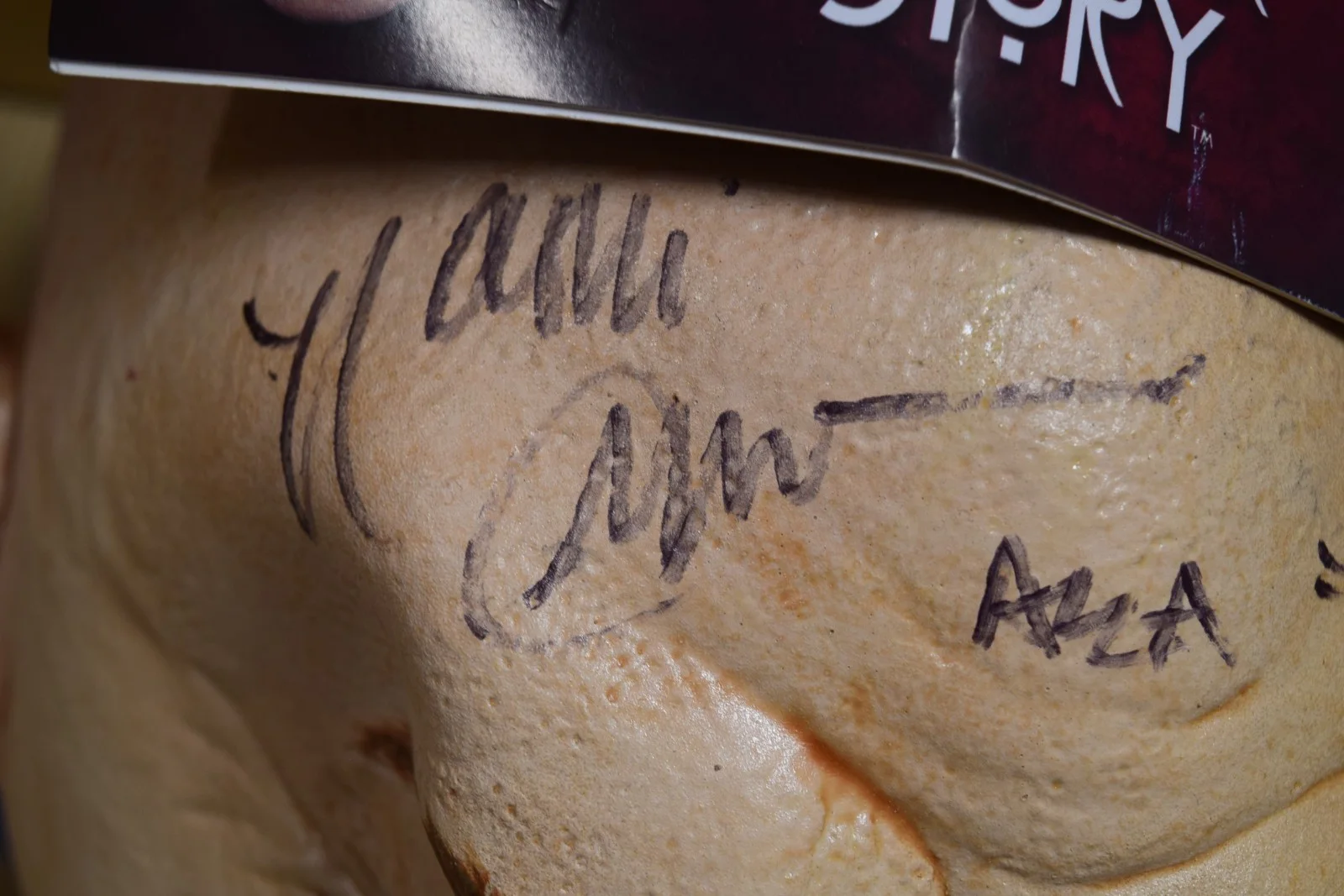 Naomi Grossman — SIGNED Naomi Grossman Pepper American Horror Story Full Head Mask Beckett COA, image 2