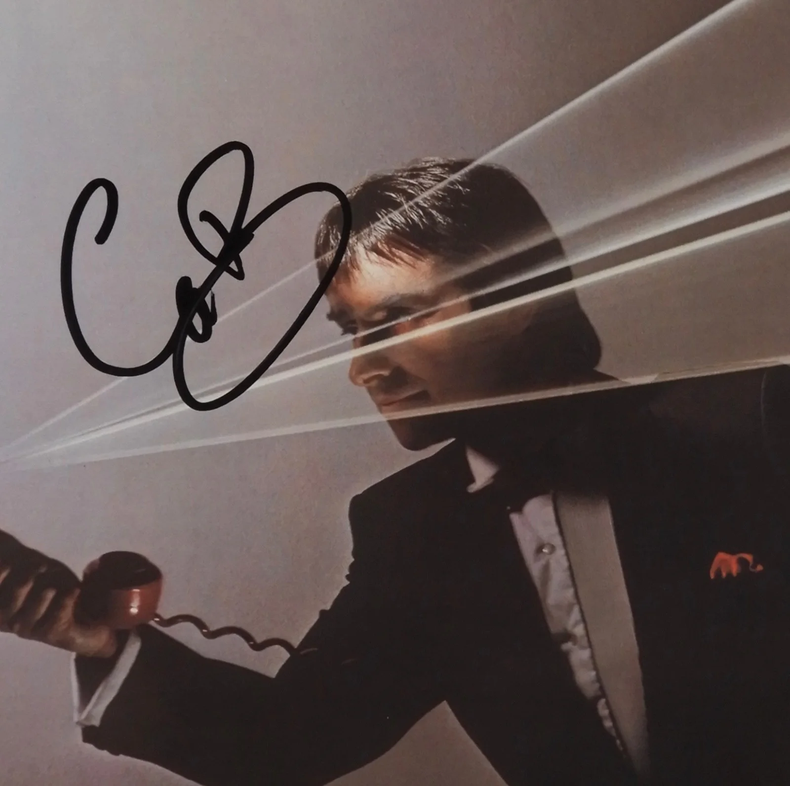 Chris De Burgh JSA Signed Autograph Album Record Vinyl Man On The Line, image 2