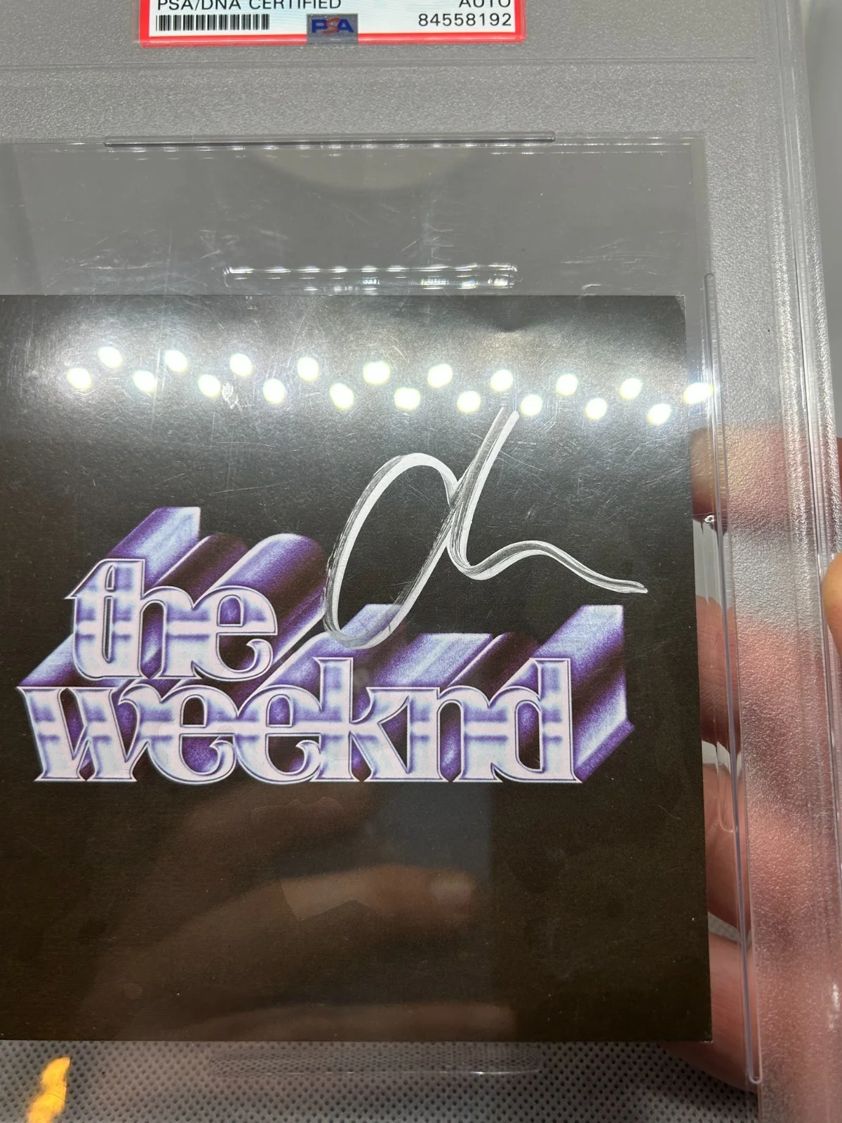 The Weeknd Signed CD Album Cover Card Autograph PSA DNA Slabbed Weekend, image 2