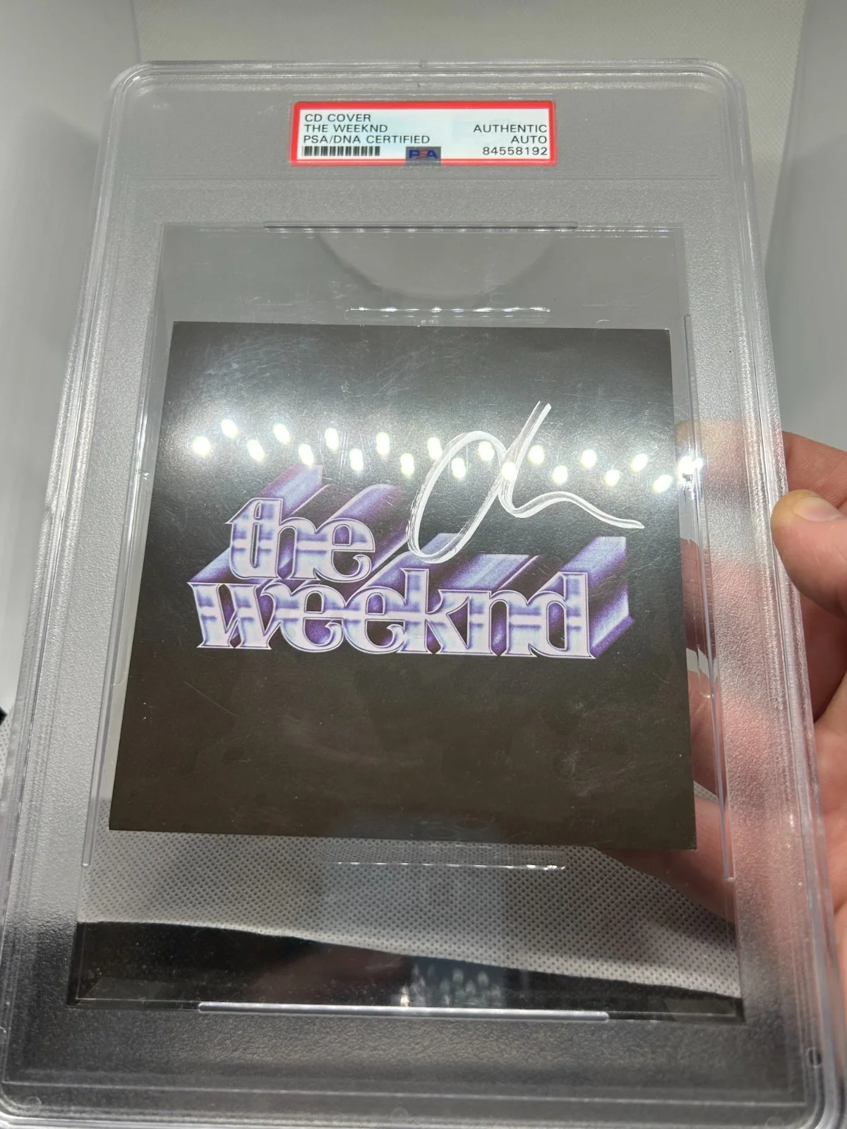 The Weeknd Signed CD Album Cover Card Autograph PSA DNA Slabbed Weekend, image 3